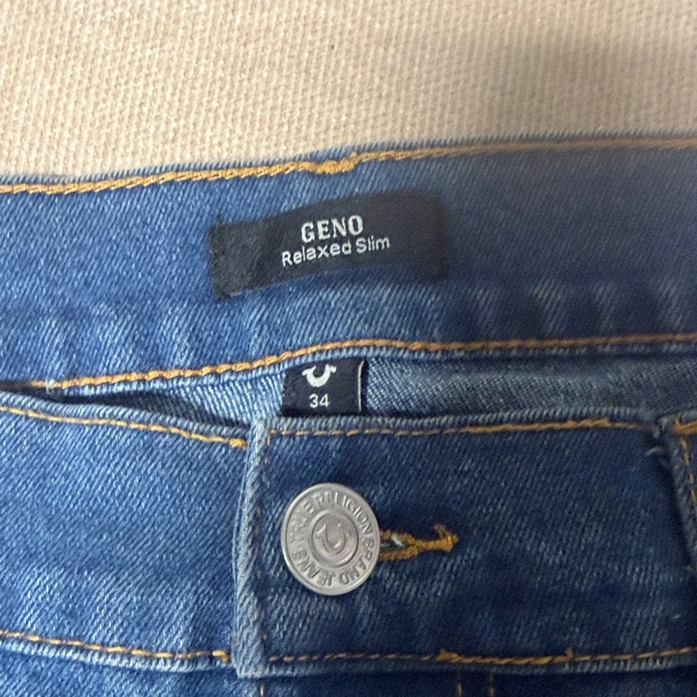 True Religion Men's Relaxed Blue Jeans